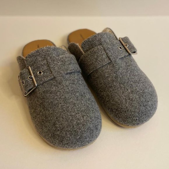 🆕 Treasure & Bond (Nordstrom brand) Mollie Faux Shearling Lined Grey Mule - Picture 7 of 15